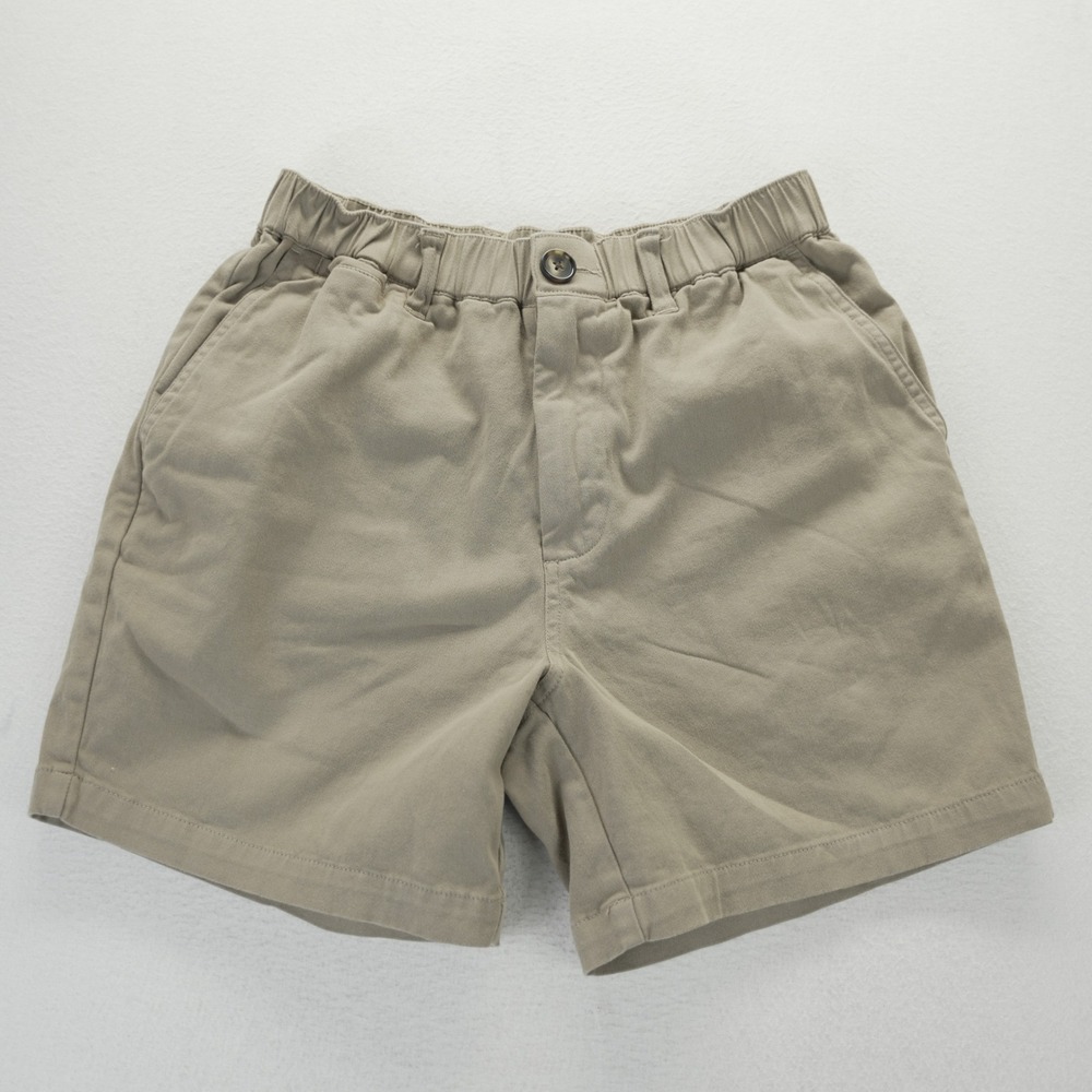 Cove Die On Empty Mens Khaki Chino Shorts 30W 5L Tan Elastic Waist Stretch